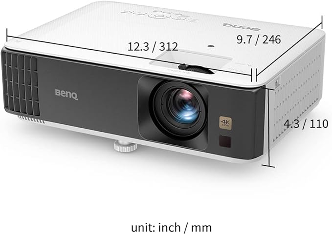 BenQ TK700 4K HDR Gaming Projector | HDMI 2.0 | 16ms Response w/ Enhanced Dark Visual Details | 3200 Lumens | 5W Speaker | 2D Keystone | 3D | PS5 Xbox