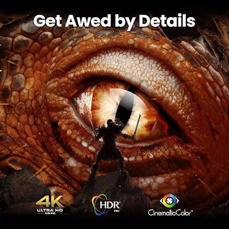 BenQ X3100i | True 4K Gaming Projector UHD 4LED | 3300 ANSI Lumens | 4.2ms 1080p 240Hz | Android TV | 10W TreVolo Built-in Speaker w/ Dolby Atmos Output | Auto Keystone | Vertical Lens Shift | eARC 3D