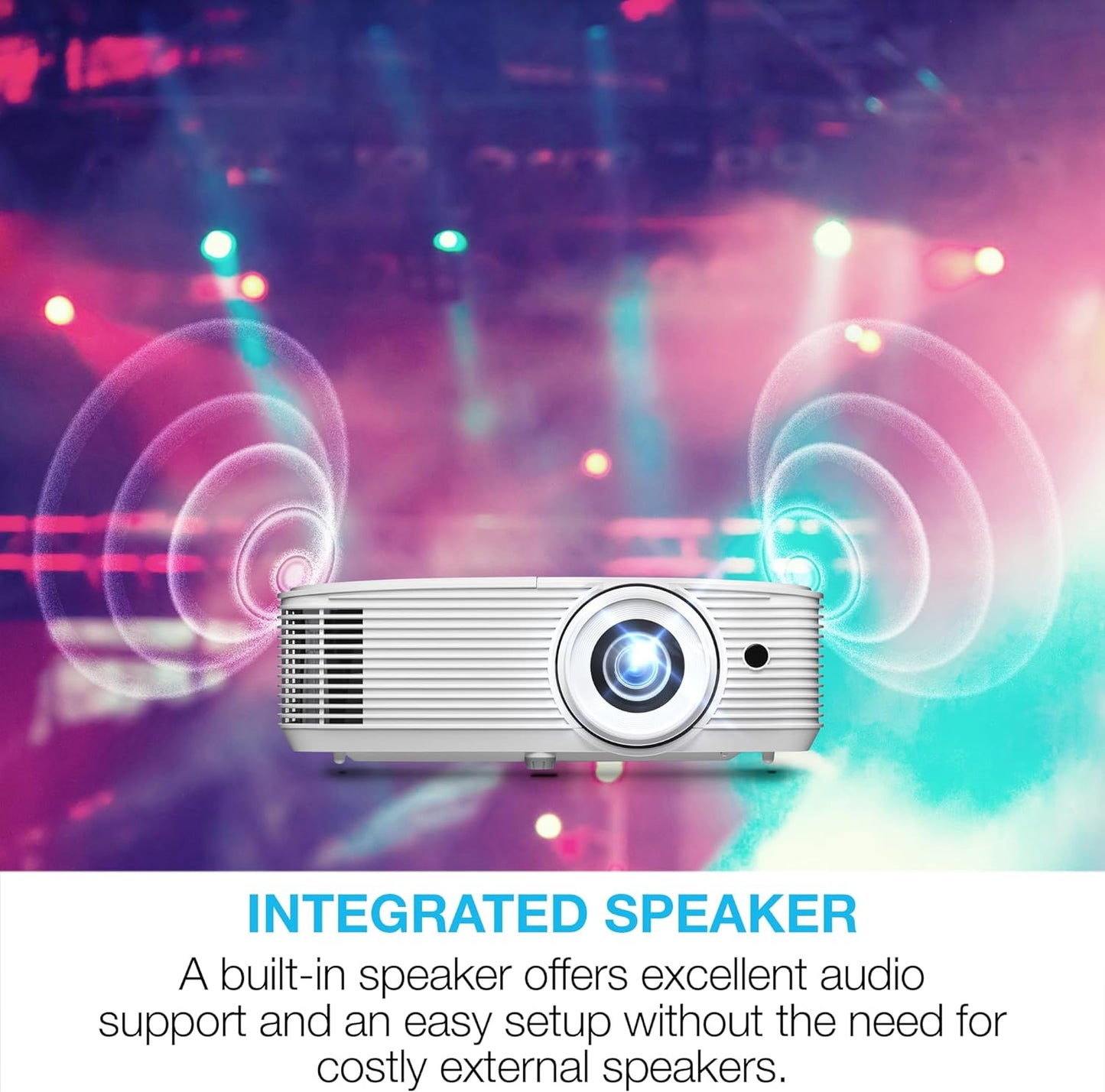 Optoma EH401 Compact Standard Throw Professional Projector – Full HD 1080p, 4000 Lumens, Business & Home Theater
