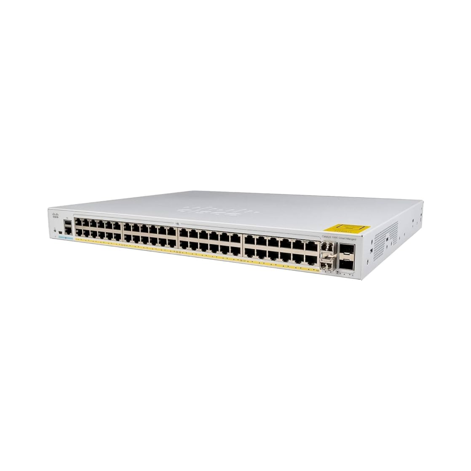 Cisco C1000-48P-4X-L managed switch with enterprise-grade security and VLAN support