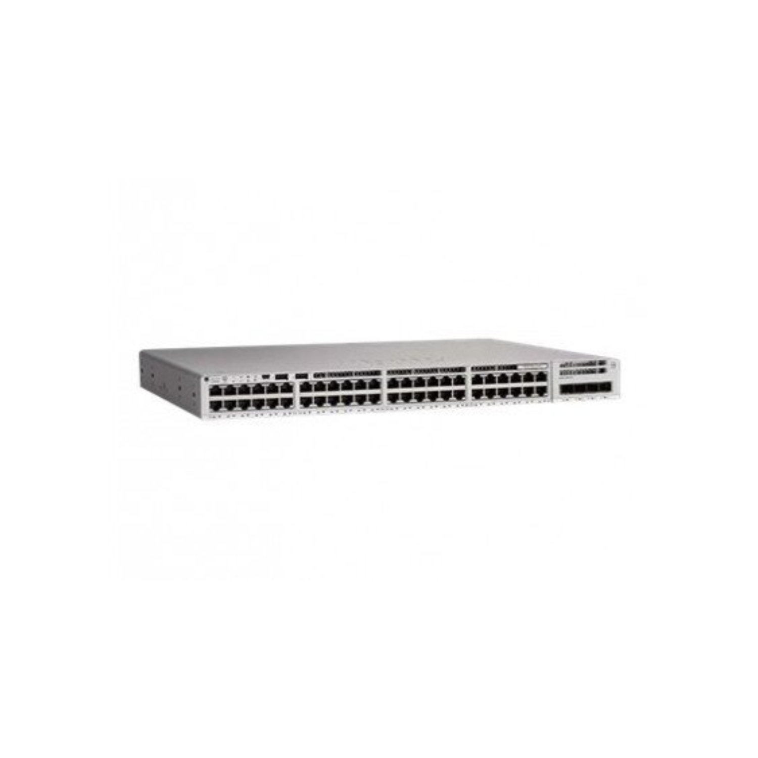 Cisco Catalyst 9200 C9200L-48T-4G front view with 48 Gigabit Ethernet ports and 4x1G SFP uplinks