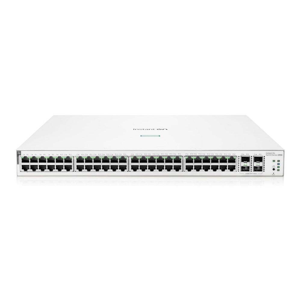 Aruba JL686A rack-mountable smart-managed switch for enterprise business networking.
