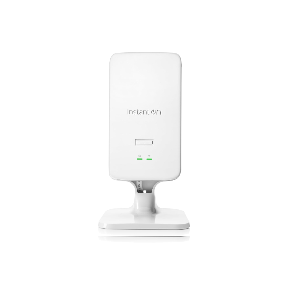 Front view of HPE Networking Instant On AP22D S1U75A WiFi 6 Desk and Wall Access Point.