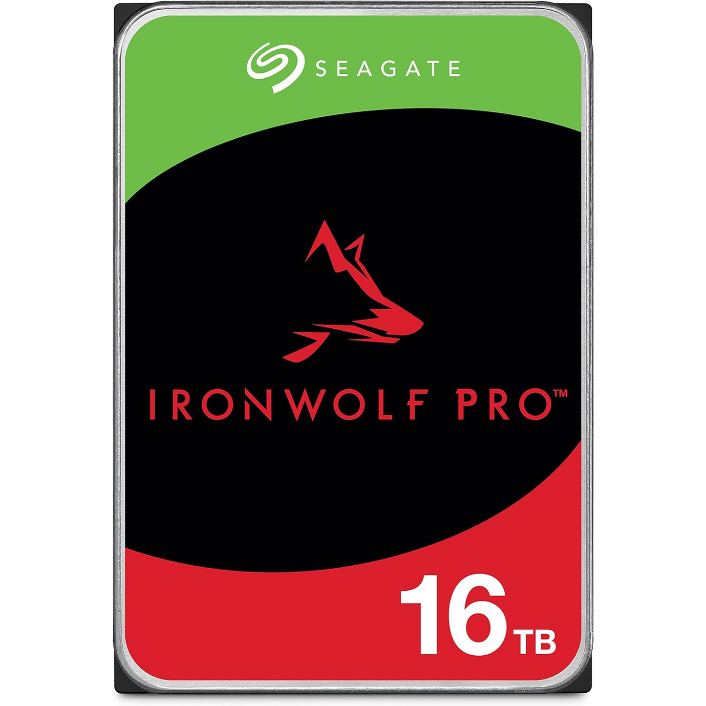 Seagate IronWolf Pro, 16 TB, Enterprise NAS Internal HDD –CMR 3.5 Inch, SATA 6 Gb/s, 7,200 RPM, 256 MB Cache for RAID Network Attached Storage (ST16000NT001)