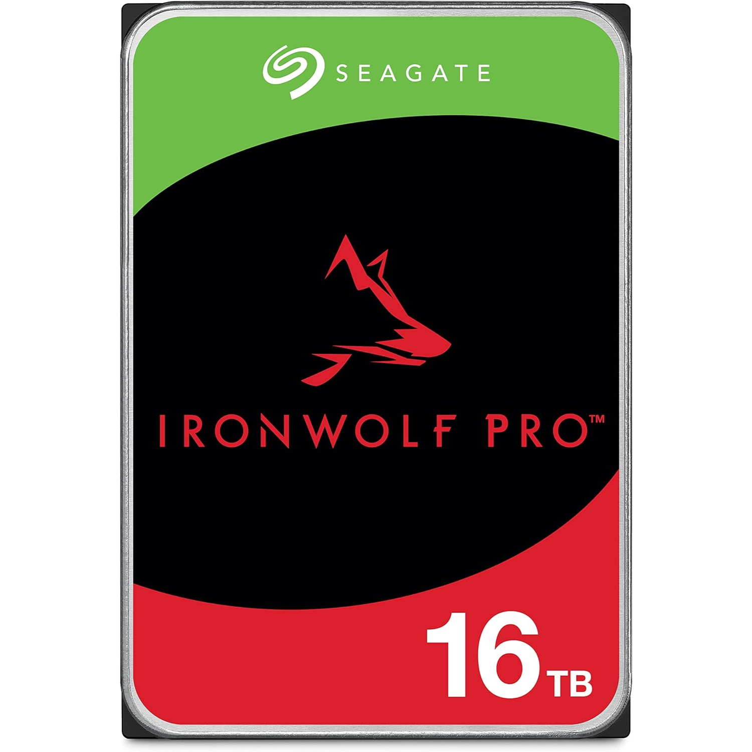 Seagate IronWolf Pro, 16 TB, Enterprise NAS Internal HDD –CMR 3.5 Inch, SATA 6 Gb/s, 7,200 RPM, 256 MB Cache for RAID Network Attached Storage (ST16000NT001)