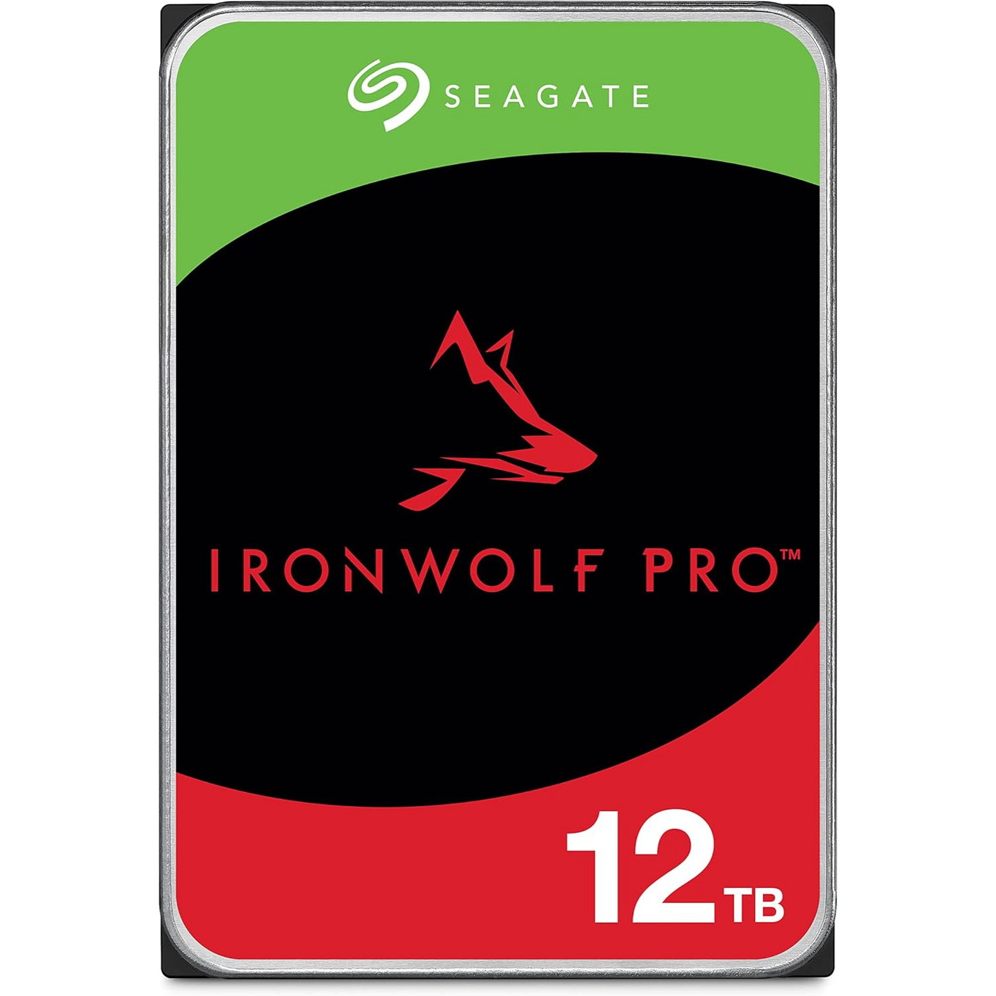 Seagate IronWolf Pro, 12 TB, Enterprise NAS Internal HDD –CMR 3.5 Inch, SATA 6 Gb/s, 7,200 RPM, 256 MB Cache for RAID Network Attached Storage (ST12000NT001)