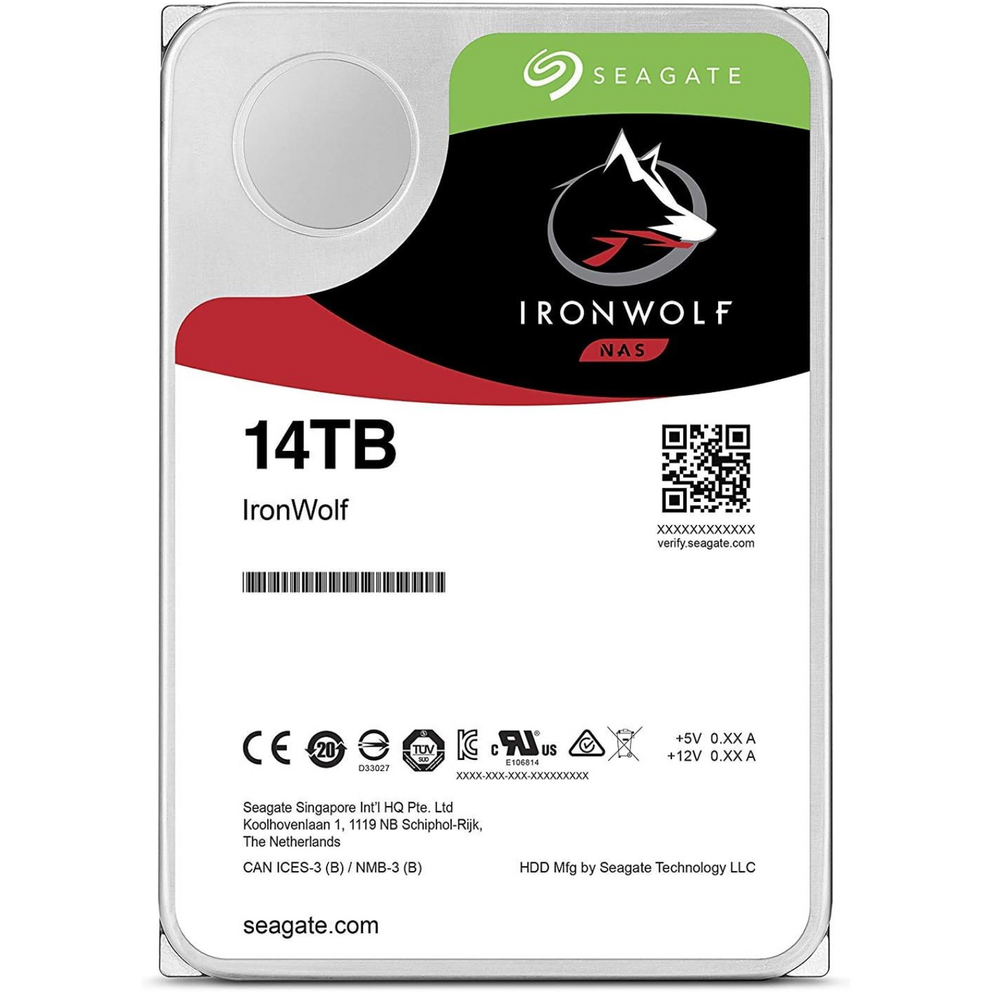 Seagate IronWolf 14TB NAS Internal Hard Drive HDD – CMR 3.5 Inch SATA 256MB Cache for RAID Network Attached Storage – Frustration Free Packaging (ST14000VN0008)