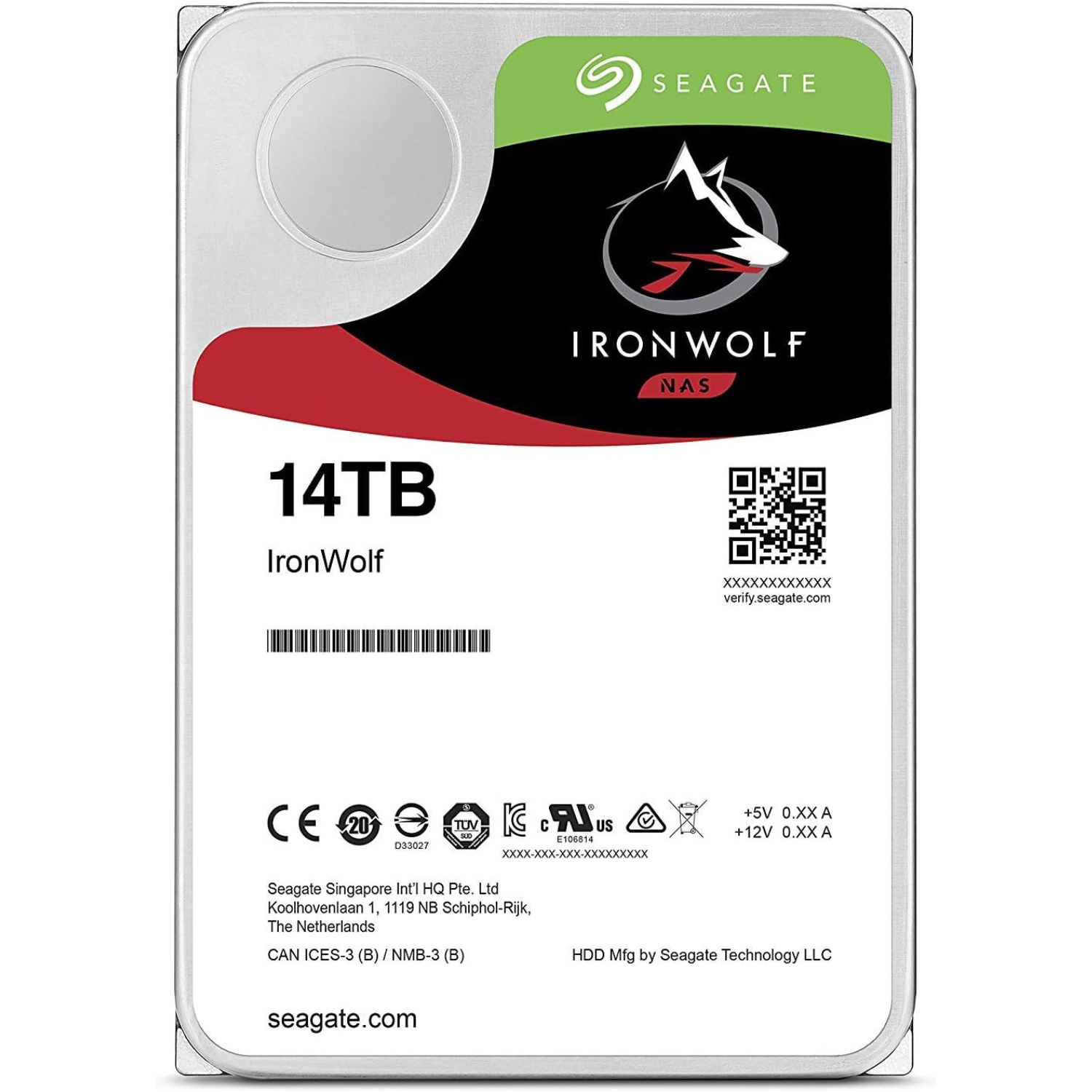 Seagate IronWolf 14TB NAS Internal Hard Drive HDD – CMR 3.5 Inch SATA 256MB Cache for RAID Network Attached Storage – Frustration Free Packaging (ST14000VN0008)