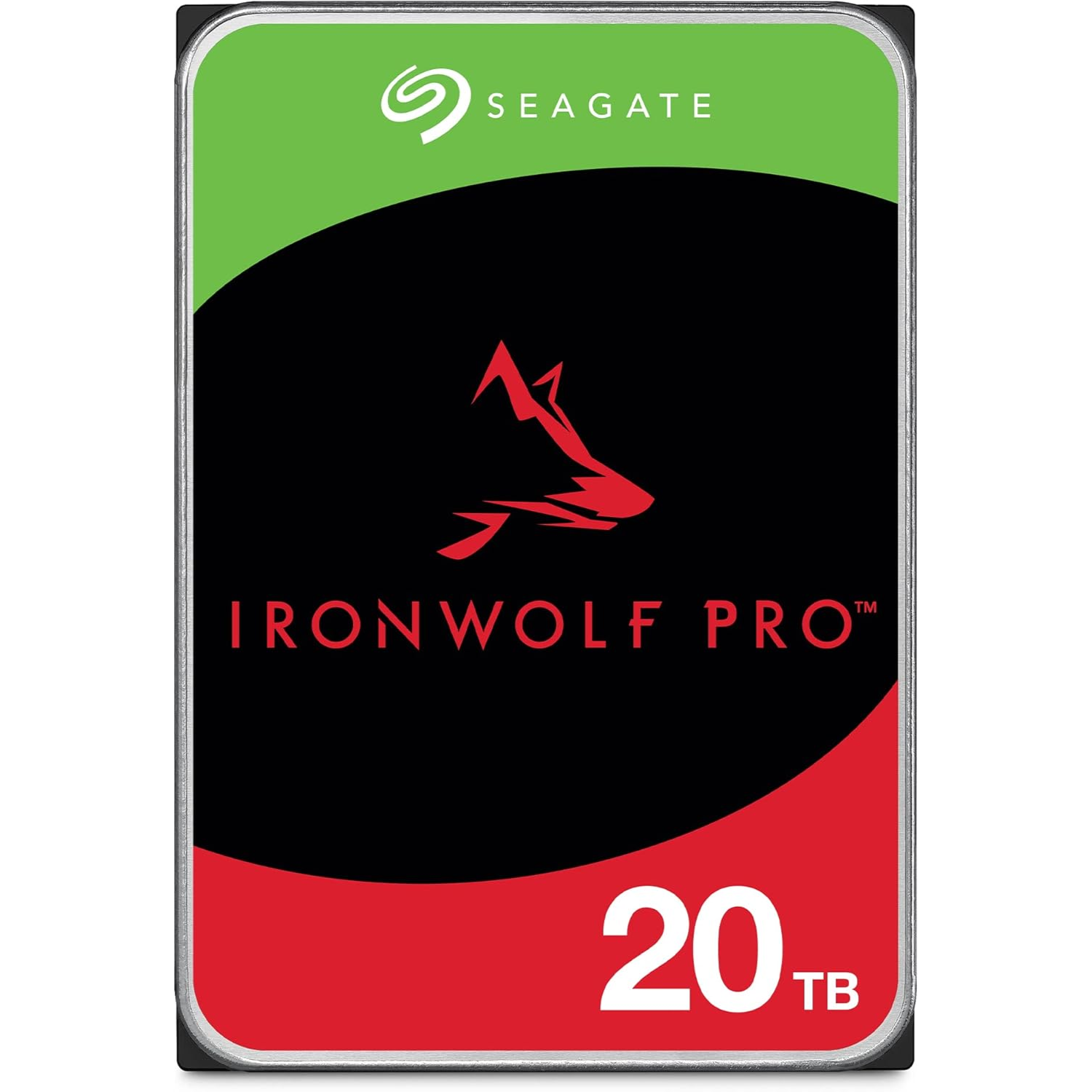 Seagate IronWolf Pro, 20 TB, Enterprise NAS Internal HDD –CMR 3.5 Inch, SATA 6 Gb/s, 7,200 RPM, 256 MB Cache for RAID Network Attached Storage (ST20000NT001)