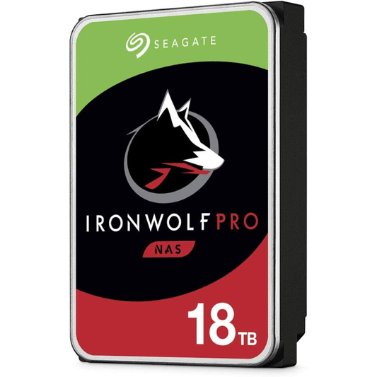 Seagate IronWolf Pro 18TB NAS HDD, ST18000NE000 SATA 6Gb/s 3.5"