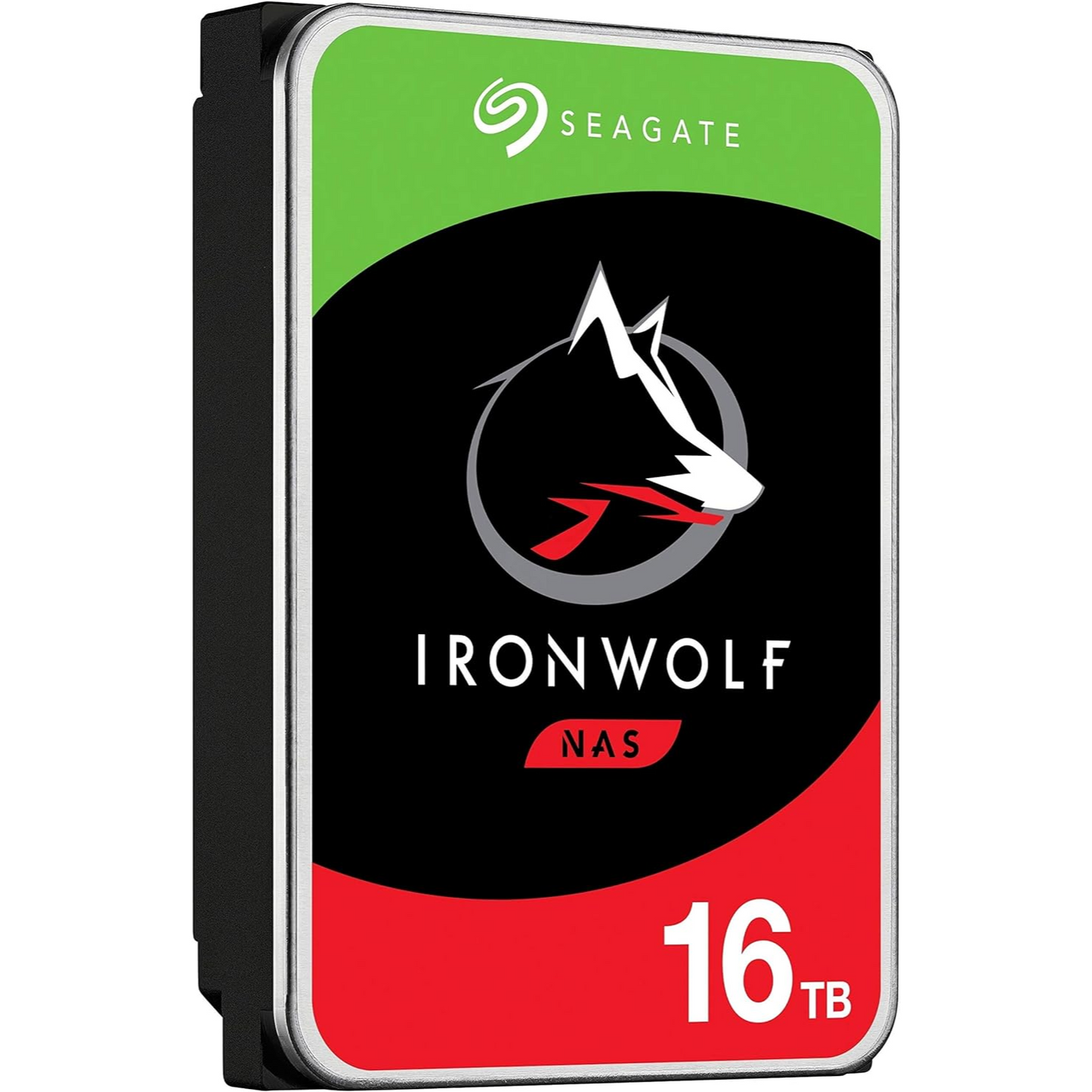Seagate IronWolf 16TB NAS Internal Hard Drive HDD – CMR 3.5 Inch SATA 6GB/S 7200 RPM 256MB Cache for Raid Network Attached Storage, with Rescue Service (ST16000VN001)