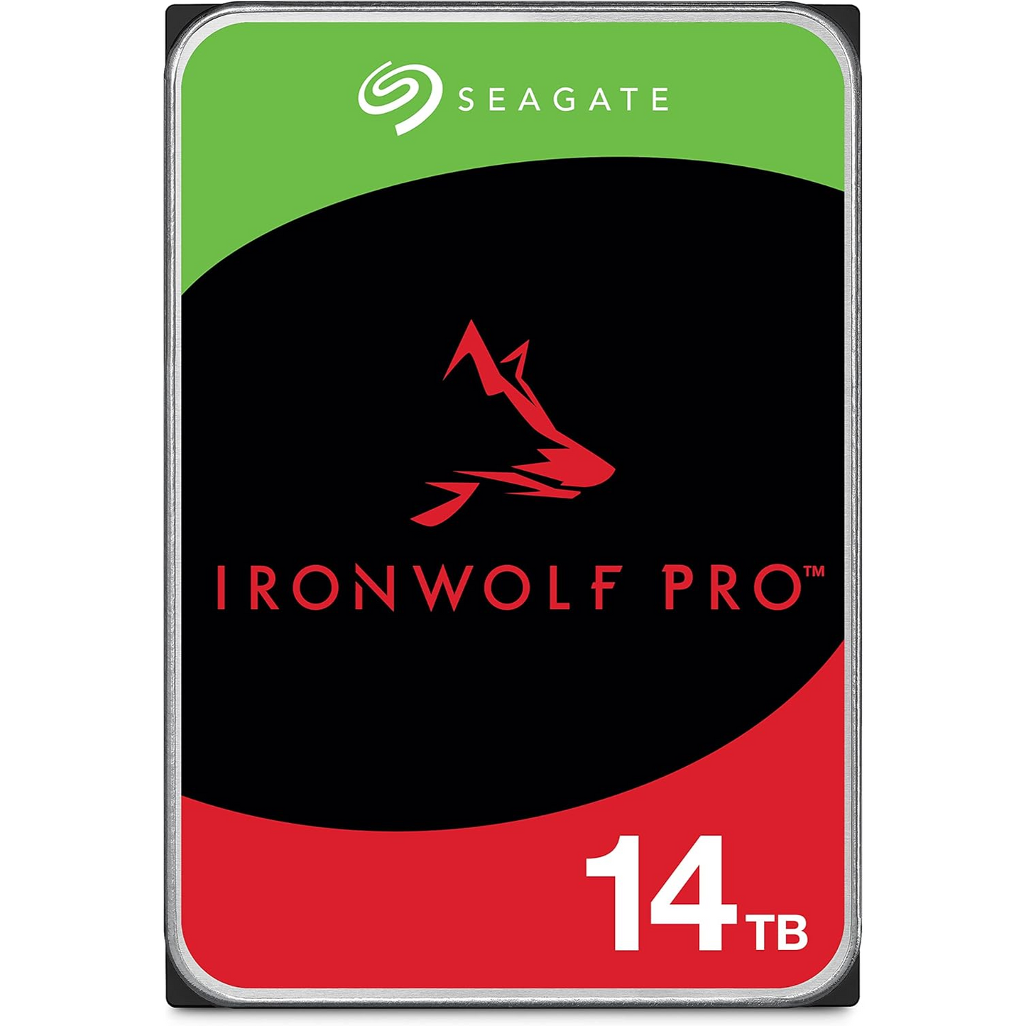 Seagate IronWolf Pro, 14 TB, Enterprise NAS Internal HDD –CMR 3.5 Inch, SATA 6 Gb/s, 7,200 RPM, 256 MB Cache for RAID Network Attached Storage (ST14000NT001)