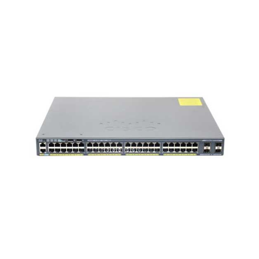 Cisco WS-C2960X-48FPS-L managed switch with 48 Gigabit Ethernet ports and PoE+ support