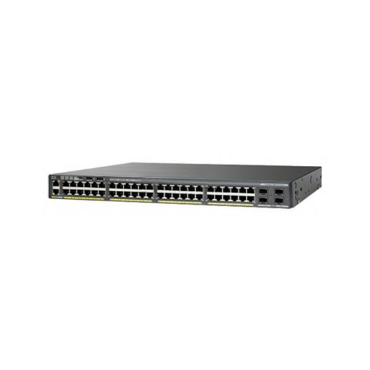 Cisco WS-C2960XR-48FPS-I managed switch with 48 Gigabit Ethernet ports and PoE+ support