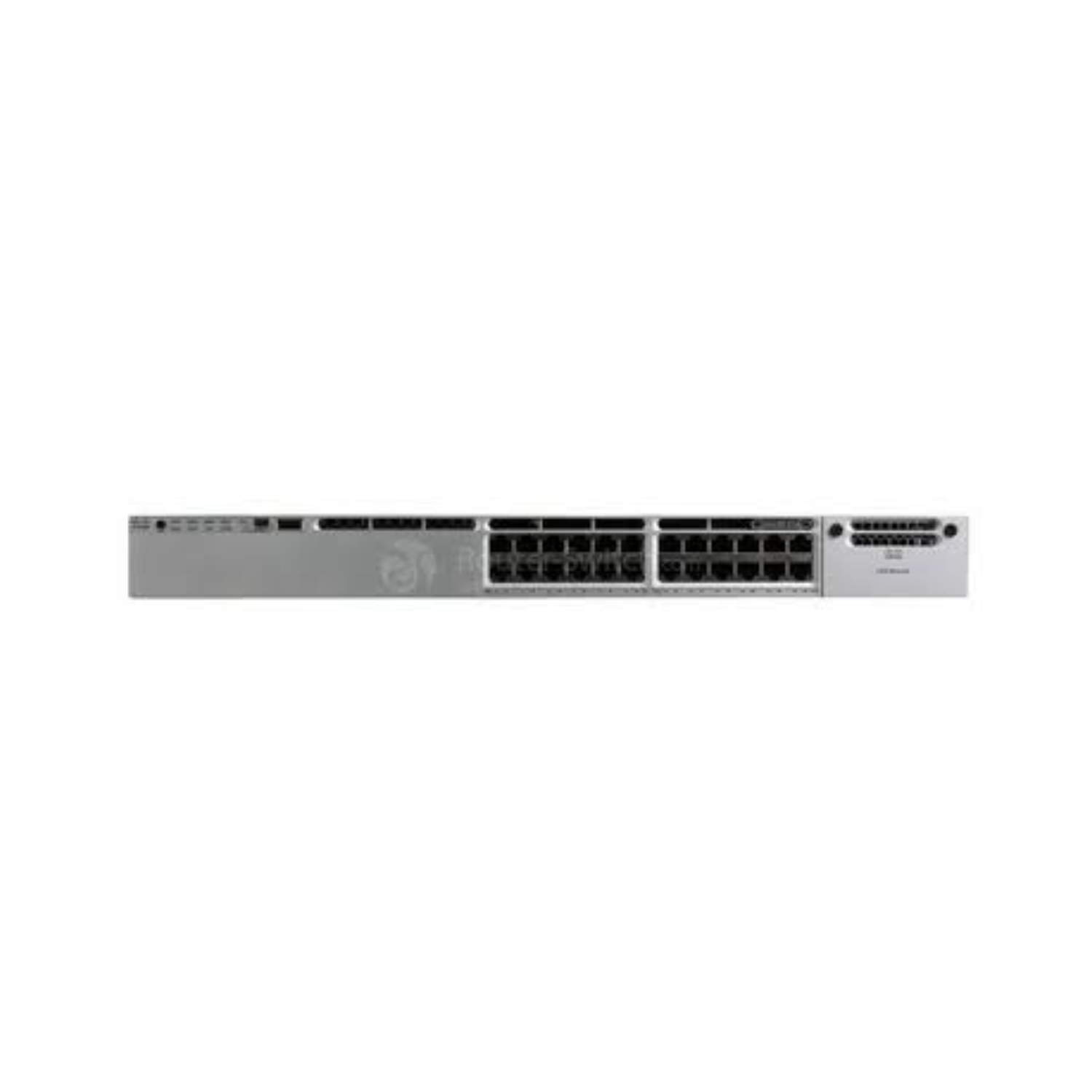Cisco WS-C3850-24P-L switch with 24 PoE+ ports for enterprise networking