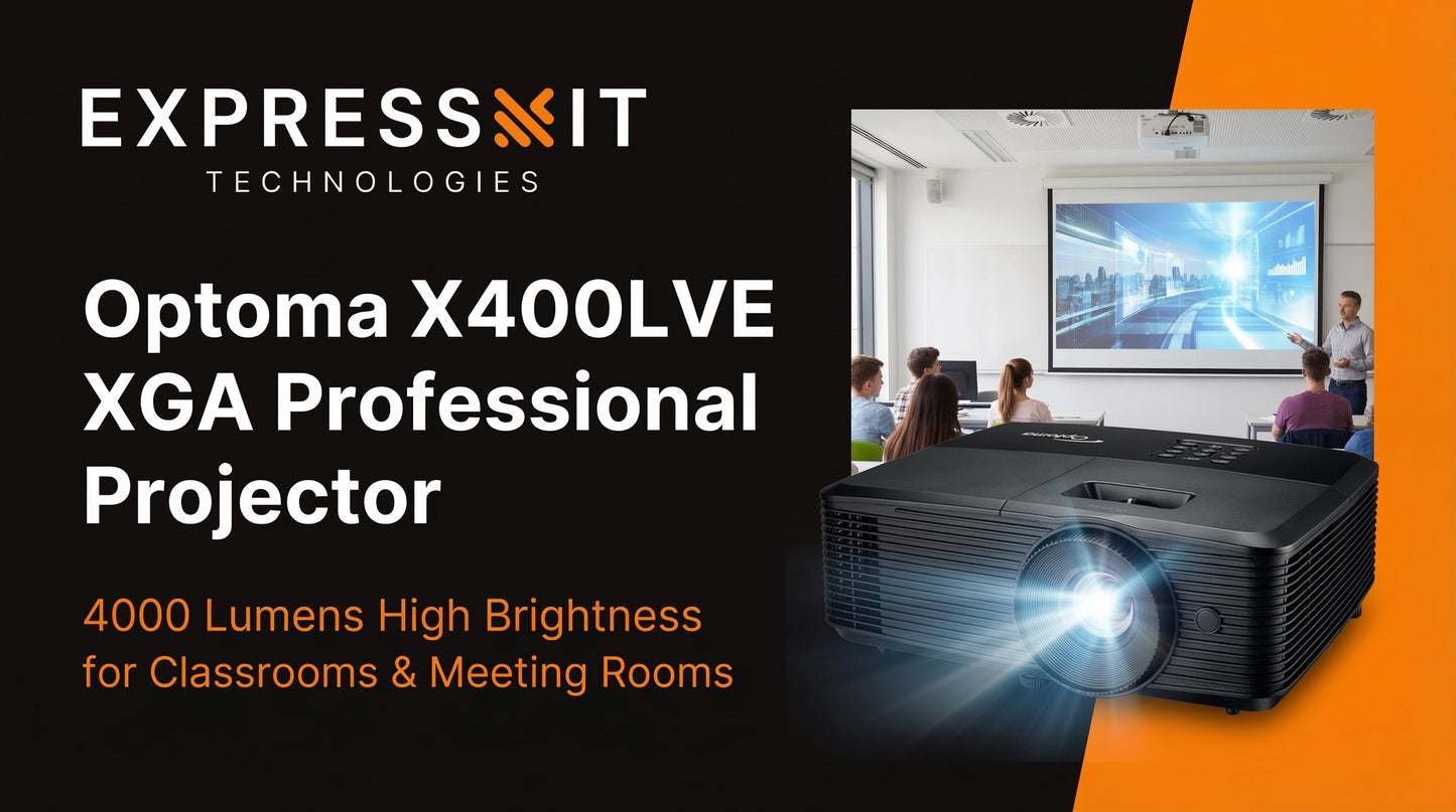 Optoma X400LVe XGA Professional Projector | Presentations in Classrooms & Meeting Rooms | Up to 15,000 Hour Lamp Life | Speaker Built In