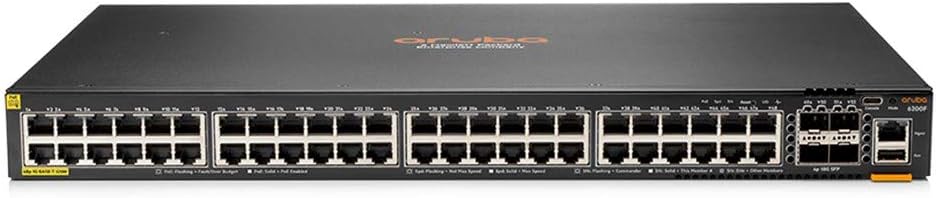 HP Aruba 6200F 48G Class4 PoE 4SFP+ 740W Switch - 48 Ports - Manageable - 3 Layer Supported - Modular - 740 W PoE Budget