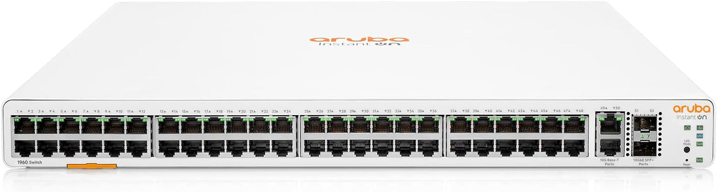 HPE Networking Instant On Switch Series 1960 48-Port Gb Smart-Managed Layer 2+ Ethernet Switch (JL808A#ABA)