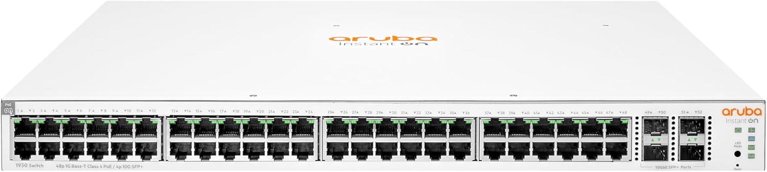 HPE Networking Instant On Switch Series 1930 48-Port Gb Smart-Managed Layer 2+ Ethernet Switch (JL686A#ABA)