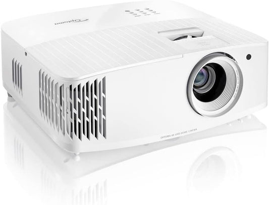 Optoma UHD38x Bright, True 4K UHD Gaming Projector | 4000 Lumens | 4.2ms Response Time at 1080p with Enhanced Gaming Mode | Lowest Input Lag on 4K Projector | 240Hz Refresh Rate | HDR10 & HLG, White