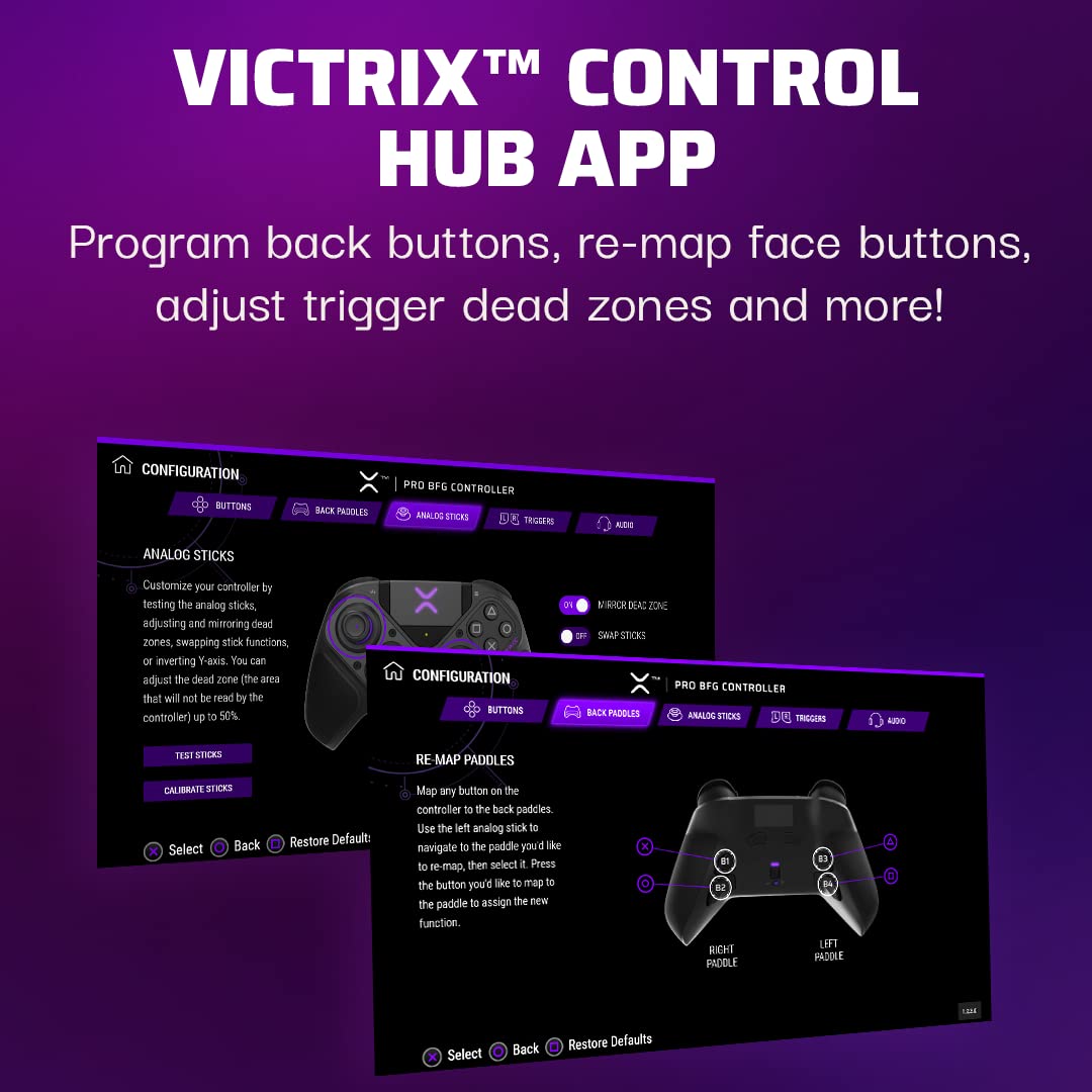 PDP Victrix Pro BFG Game Wireless Controller for Sony PS5, PS4, Windows 10/11