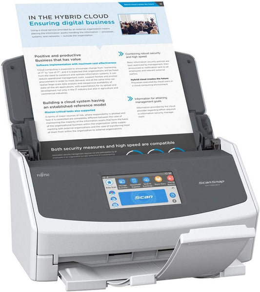 Fujitsu ScanSnap iX1500 Color Duplex Document Scanner with Touch Screen for Mac or PC