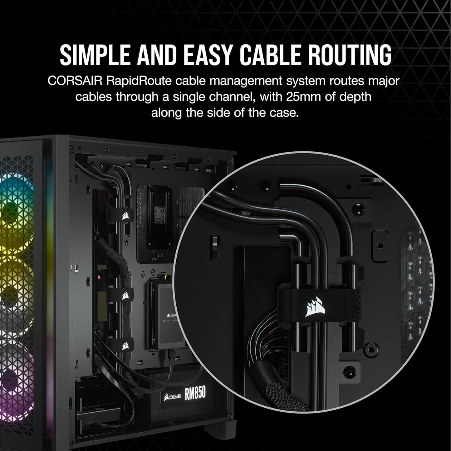 CORSAIR 4000D AIRFLOW Tempered Glass Mid-Tower ATX Case - High-Airflow - Cable Management System - Spacious Interior