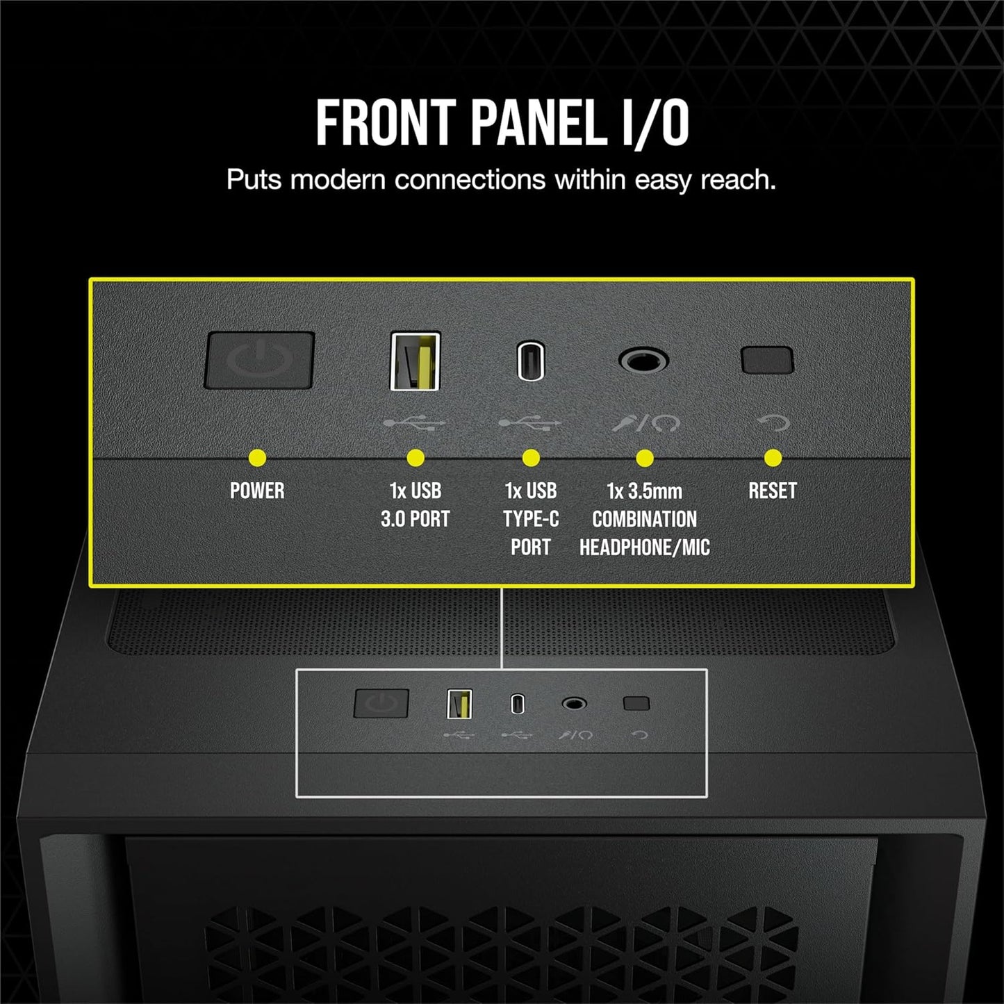 CORSAIR 4000D AIRFLOW Tempered Glass Mid-Tower ATX Case - High-Airflow - Cable Management System - Spacious Interior