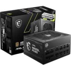 MSI MAG A850GL PCIE 5 & ATX 3.0 Gaming Power Supply – Full Modular – 80 Plus Gold Certified 850W – Compact Size – ATX PSU