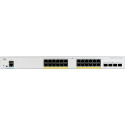 Cisco Catalyst 1000-24T-4G-L Network Switch, 24 Gigabit Ethernet Ports, 4 1G SFP Uplink Ports, Fanless Operation, Enhanced Limited (C1000-24T-4G-L)