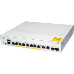 Cisco Catalyst 1000-8FP-2G-L Network Switch, 8 Gigabit Ethernet (GbE) PoE+ Ports, 120W PoE Budget, 2 1G SFP/RJ-45 Combo Ports, Fanless Operation, Enhanced Limited (C1000-8FP-2G-L)