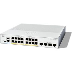 Cisco Catalyst 1300-16P-4X Managed Switch, 16 Port GE, PoE, 4x10GE SFP+, Limited Lifetime Protection (C1300-16P-4X)