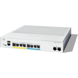 Cisco Catalyst 1300-8MGP-2X Managed Switch, 4 Port GE, 4 Port 2.5GE, PoE, 2x10GE SFP+, Limited Lifetime Protection (C1300-8MGP-2X)