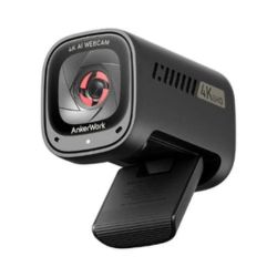 AnkerWork C310 Webcam, 4K Webcam, 12 Megapixel, AI Auto Focus, AI Framing, AI Noise Canceling Mic, Built-in Privacy Cover, and Adjustable FOV