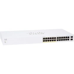 Cisco Business CBS110-24PP Unmanaged Switch | 24 Port GE | Partial PoE | 2x1G SFP Shared | Limited Lifetime Protection (CBS110-24PP-NA)