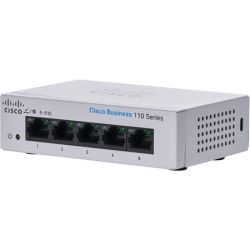 Cisco Business CBS110-5T-D Unmanaged Switch | 5 Port GE | Desktop | Ext PS | Limited Lifetime Protection (CBS110-5T-D-NA)