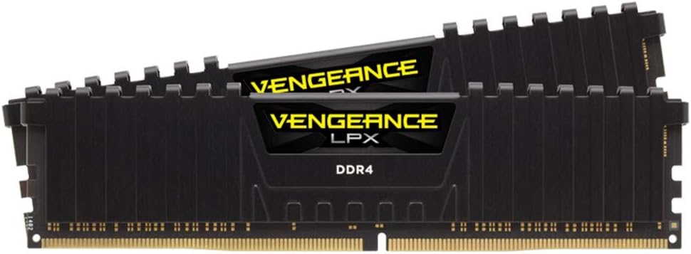 Corsair Vengeance LPX 16GB (2 X 8GB) DDR4 3600 MHz (PC4-28800) C18 1.35V Desktop Memory - Black (CMK16GX4M2D3600C18)