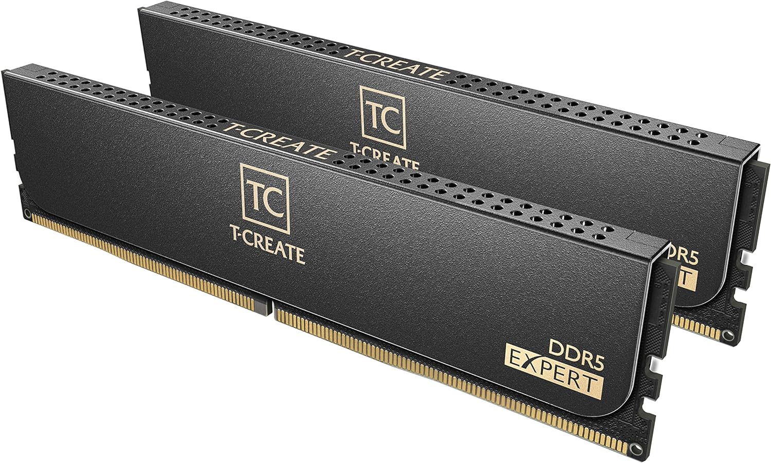 TEAMGROUP T-Create Expert Overclocking 10L DDR5 32GB Kit (2 x 16GB) 6000MHz (PC5-48000) CL30 Intel XMP 3.0 & AMD Expo Compatible Desktop Memory Module Ram Black - CTCED532G6000HC30DC01