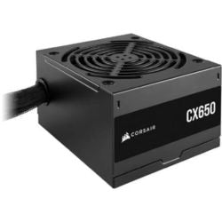 CORSAIR CX650 80 Plus Bronze Non Modular Low-Noise ATX 650 Watt Power Supply – NA – Black