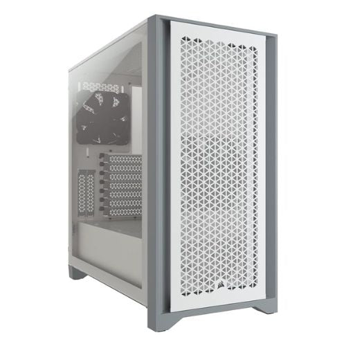 Corsair 4000D Airflow Tempered Glass Mid-Tower ATX PC Case - White