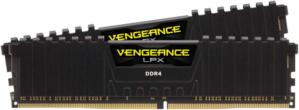 ‎Corsair Vengeance LPX 64GB (2x32GB) DDR4 3600(PC4-28800) C181.35V Desktop Memory - Black - CMK64GX4M2D3600C18