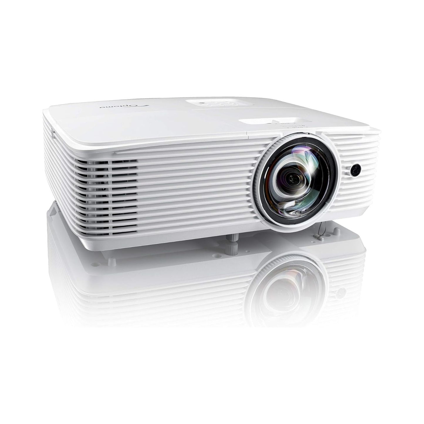 Optoma EH412ST Short Throw 1080P HDR Professional Projector | Super Bright 4000 Lumens | Business Presentations, Classrooms, or Meeting Rooms | 15,000 hour lamp life | Speaker Built In | Portable