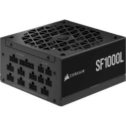 Corsair 1000W Fully Modular SFX Power Supply – ATX 3.0, PCIe 5.0, Quiet 120mm Fan, 80 Plus Gold, Zero RPM Mode, 105°C Capacitors – Black