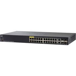 Cisco SG350-28P Managed Switch | 28 Gigabit Ethernet Ports | 24 Gigabit Ethernet RJ45 Ports | 2 SFP Slots | 2 Gigabit Ethernet Combo | 195W PoE | Limited Lifetime Protection (SG350-28P-K9-NA)