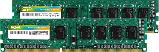 ‎ Silicon PowThe DDR3L UDIMM adopts selected original memory module and is 100% factory-tested to guarantee the high stability, durability and compatibility. Furthermore,  (PC3 12800) 240-pin CL11 1.35V / 1.5V Unbuffered UDIMM - SP016GLLTU160N22IP