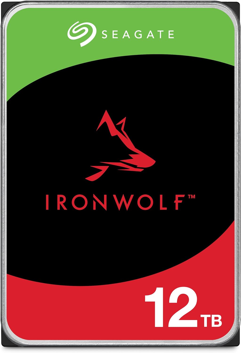 Seagate IronWolf 12TB NAS Internal Hard Drive HDD – 3.5 Inch SATA 6Gb/s 7200 RPM 256MB Cache RAID Home Servers - Newest Model (ST12000VN0008)