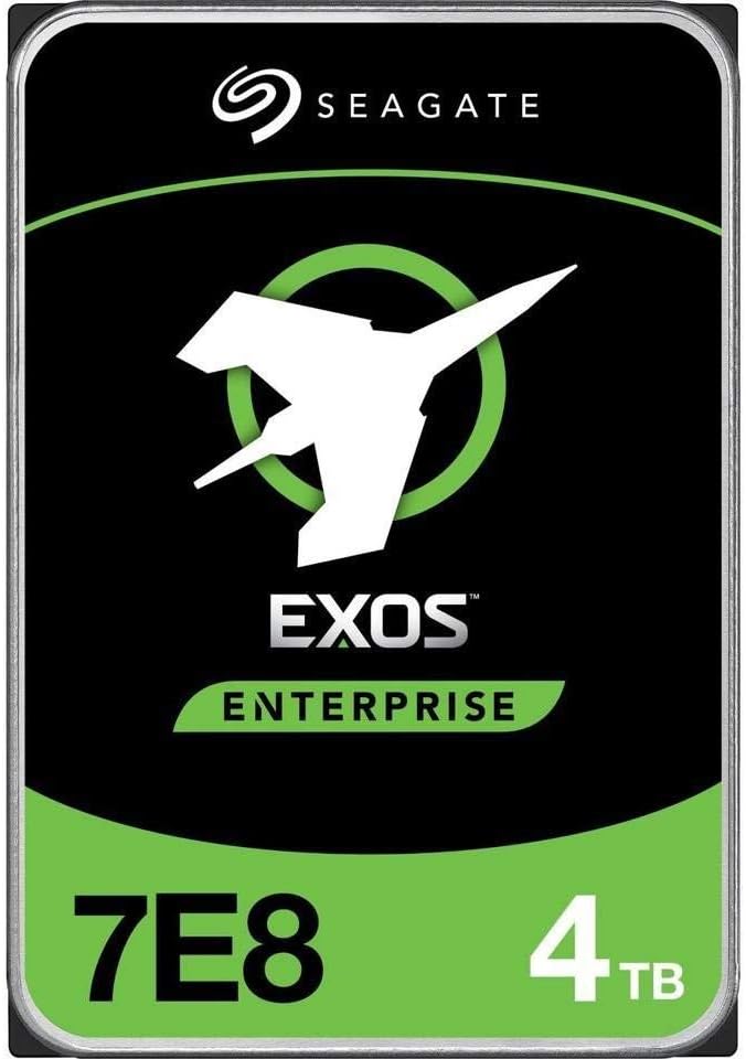 Seagate Exos 7E8 4TB Internal Hard Drive Enterprise HDD – 3.5 Inch 512n SATA 6Gb/s, 7200RPM, 256MB Cache – Frustration Free Packaging (ST4000NM000A)