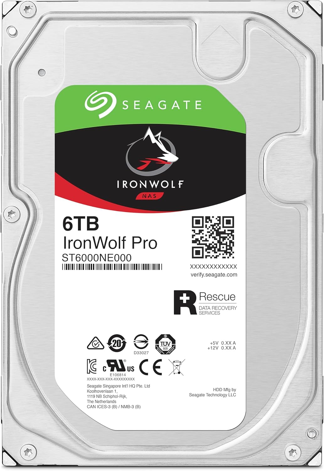 Seagate IronWolf Pro ST6000NE000 6 TB Hard Drive - 3.5" Internal - SATA (SATA/600)