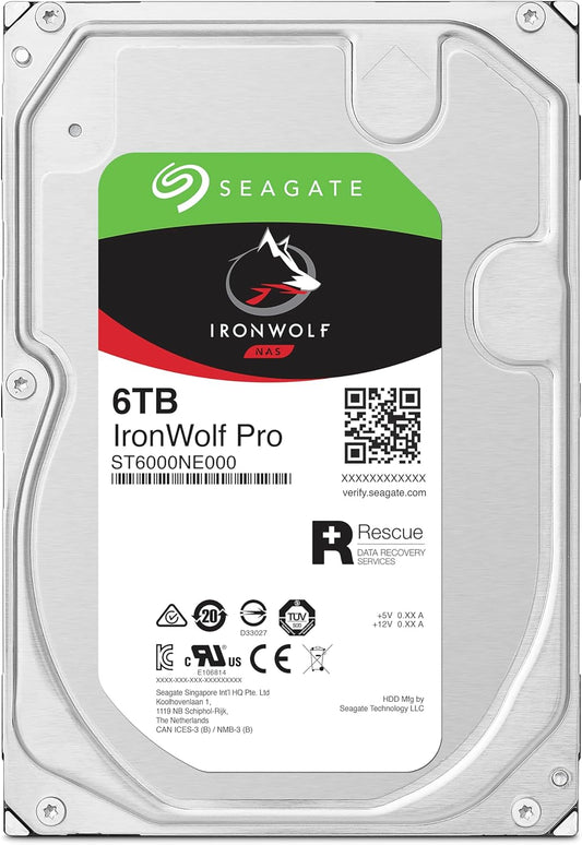 Seagate IronWolf Pro ST6000NE000 6 TB Hard Drive - 3.5" Internal - SATA (SATA/600)