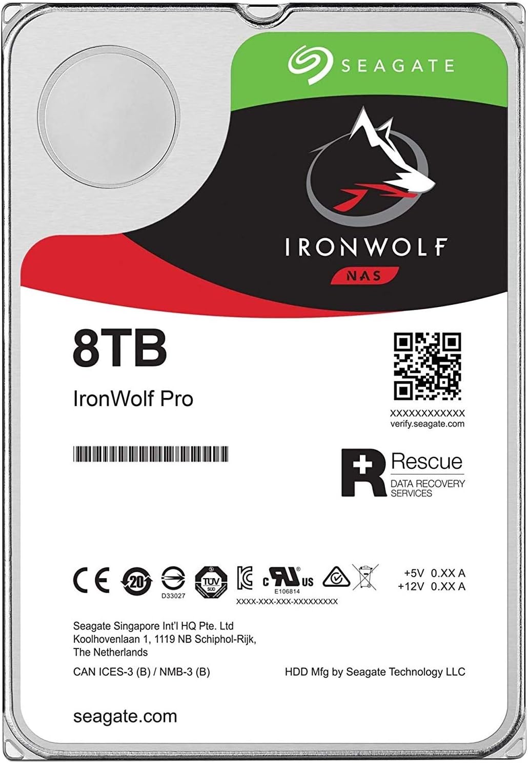 Seagate IronWolf Pro ST8000NE001 8 TB Hard Drive - 3.5" Internal - SATA (SATA/600)